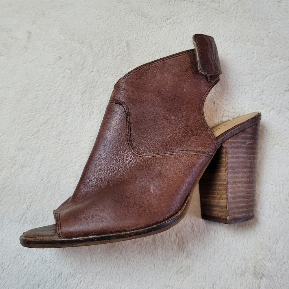 Lucky Brand Lizet brown leather heels - Picture 9 of 14